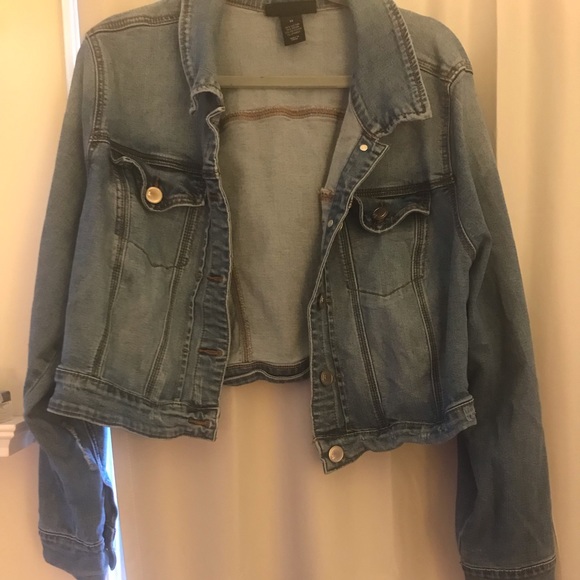 Cropped Blue Jean Jacket - Picture 1 of 3